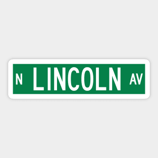 N. Lincoln Ave. - Chicago Street Sign Sticker